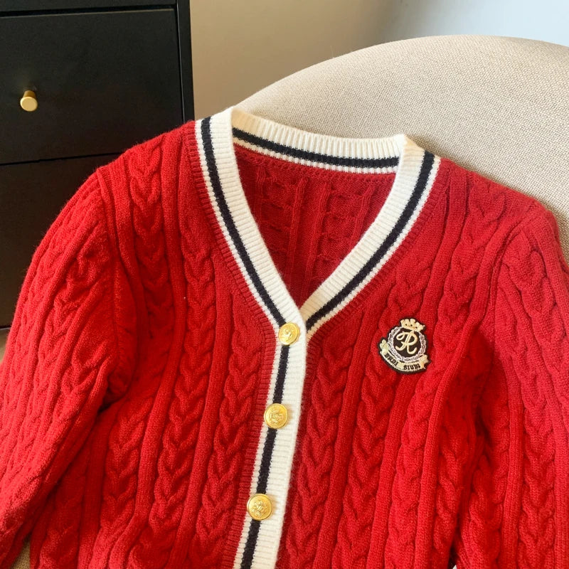 New 2024 Autumn Winter Cashmere Top Women V Neck Pullover Warm Knitwear Jumper Woman Clothes Twist Outwear Knited Tops Women