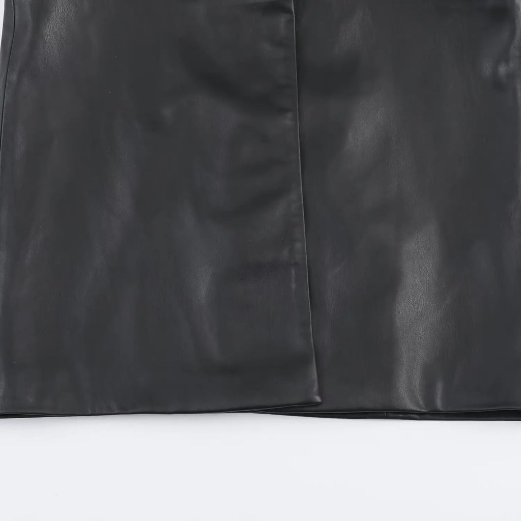 HH Women's Winter Fashion Long Sleeves Coats Black Fur Turn-Down Collar Lace-Up Decoration Single Breasted Female Warm Jackets