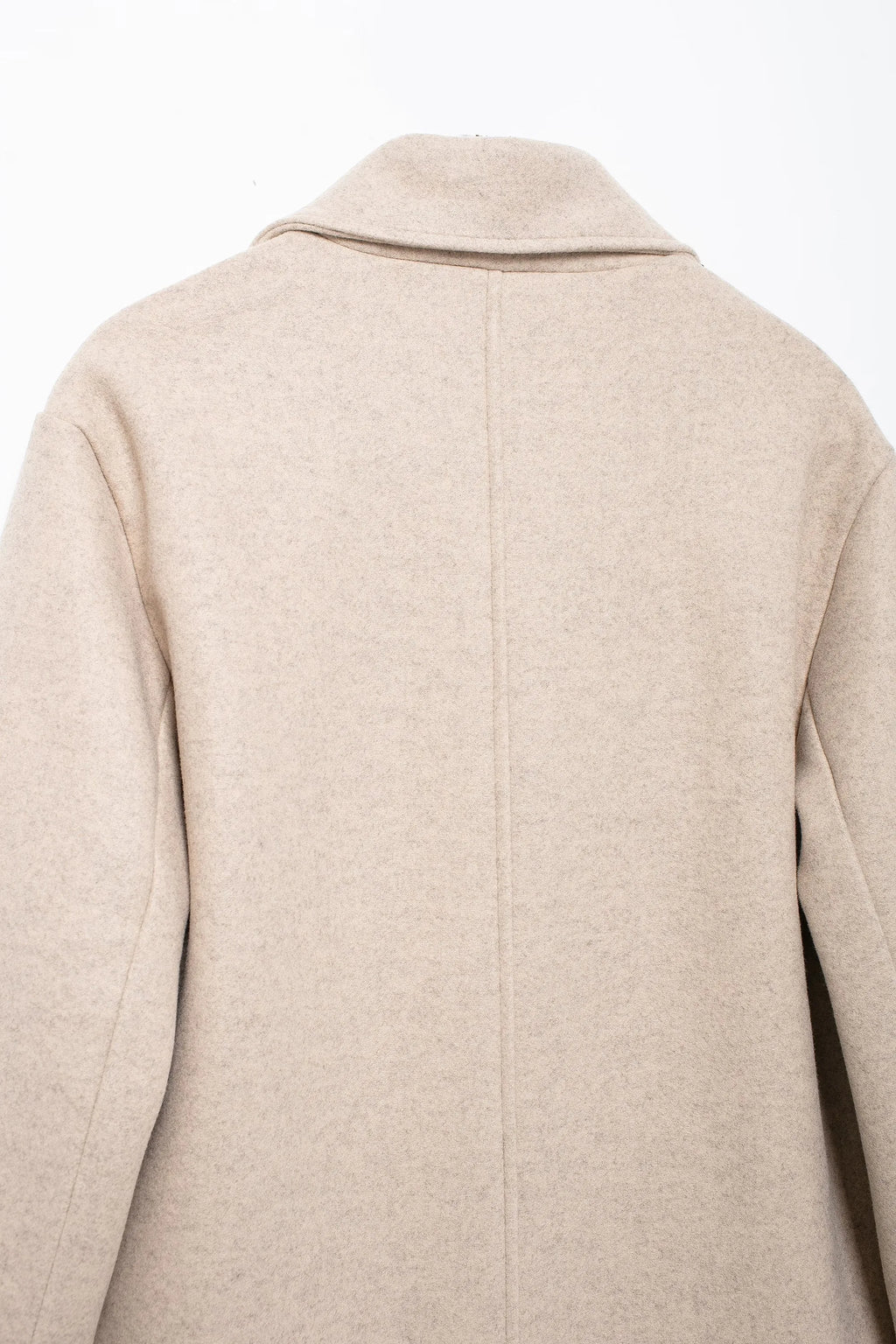 Winter Coat For Women 2024 Solid Lapel Double Breasted Long Cardigan Top Female Pokcet Streetwear Woman New In OuterCoat