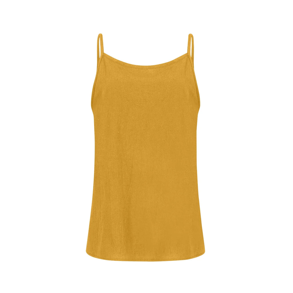 Women's tops sexys Cotton Linen Camisole Vest Summer Loose Sleeveless Versatile Bottom Top solid color blouse classic camisetas