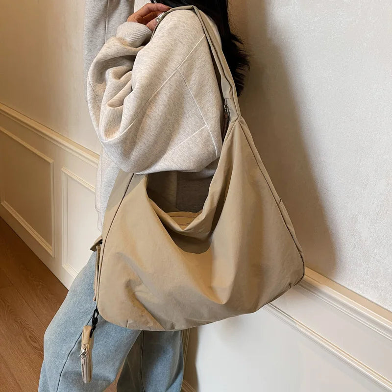 Women's Handbag Large Women Shoulder Shopper Bag Canvas Luxury Designer Cloth Tote Bags for Woman 2025 Trend Brands Big Female