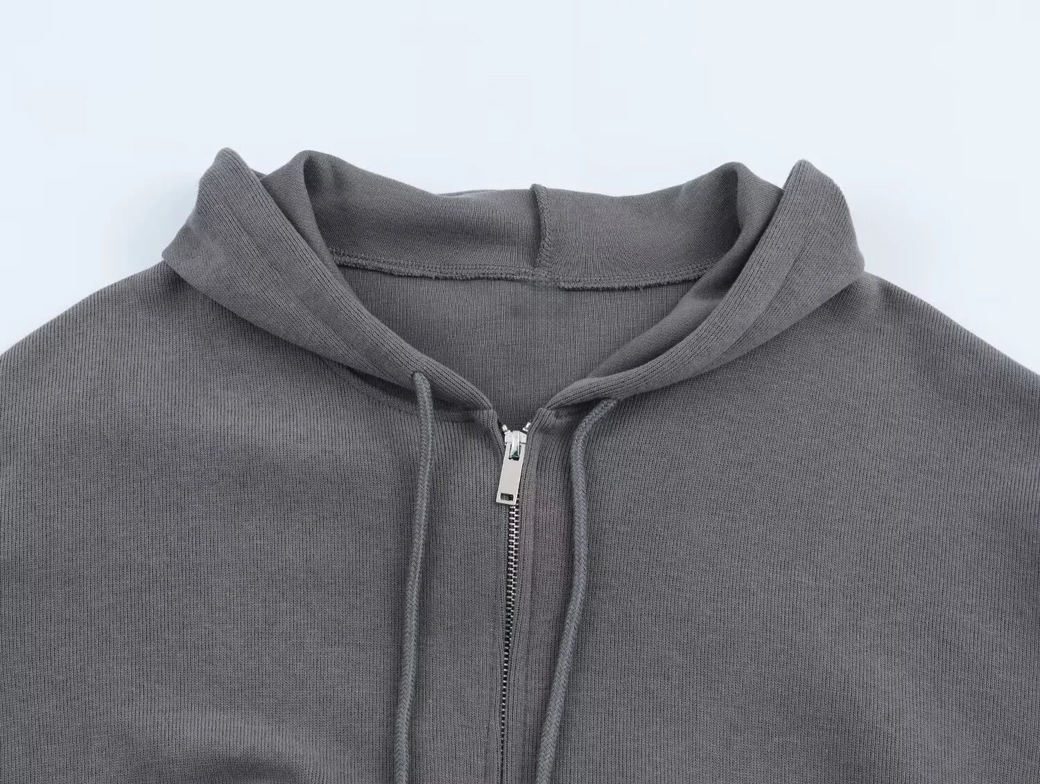 2025 Winter New Women's Clothing: Versatile Casual Fashion Simple Ribbed Soft Hooded Sweatshirt + Straight Leg Pants