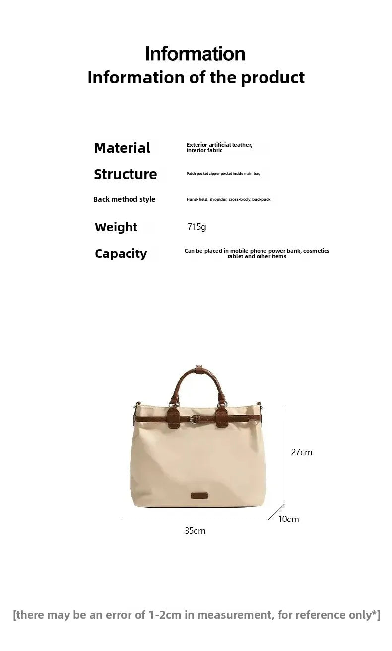 Bags for Women Nylon multifunctional Backpack Retro Large Capacity Handbag Single Shoulder Crossbody bags Designer Original Tote