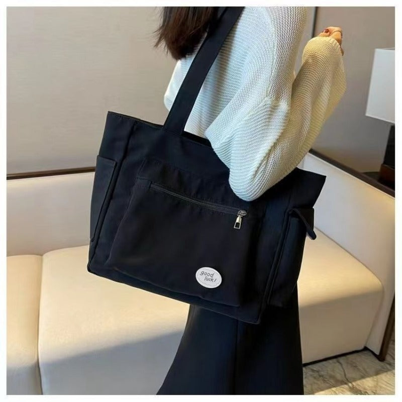 Women's Fashion Shoulder Bag Class Large Capacity Student Tote Bag New Canvas Commuter Handbag Carrying Bags cabas eco bag