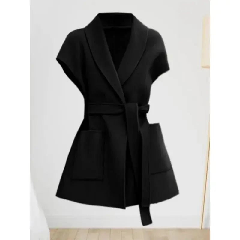 Fashionable Wool Vest for Women Autumn and Winter Double-Sided Wool Mid-length Elegant Waistcoat Coat Female Horse Clip Jacket