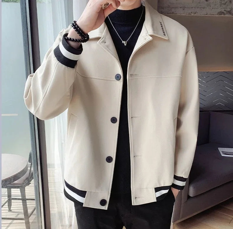 Men's Wool & Blends Jackets New In Male Coats Spring Autumn Original Brands Joker Stylish Fast Delvery Casual Cold Y2k Aesthetic