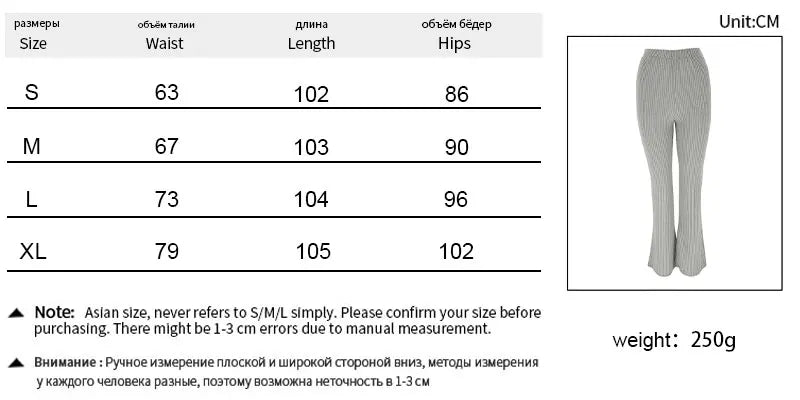 Women's Trousers Autumn New Streetwear Fashion Casual Slim Versatile Pants Clothing Solid Sexy Elegant Female Knitted Trousers