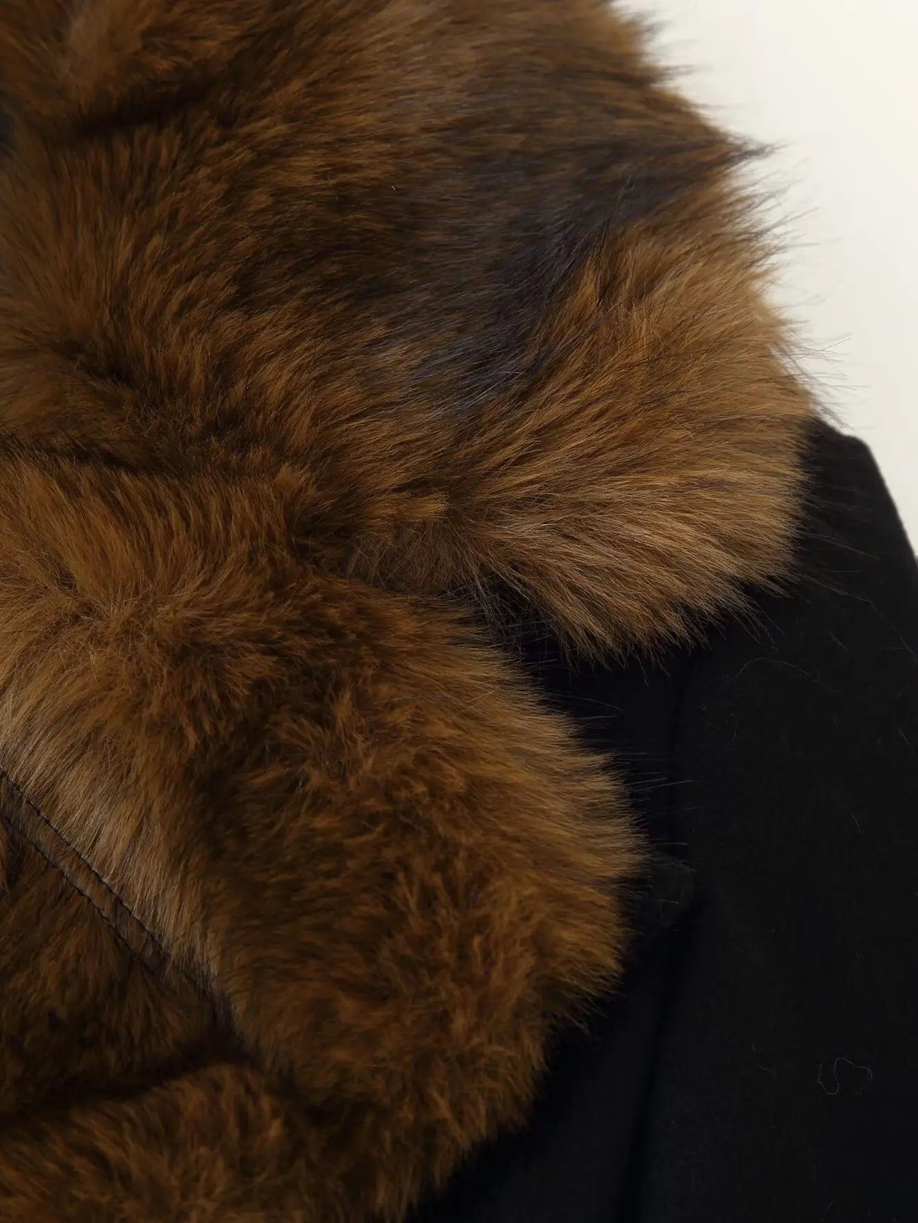 HH Women's Winter Fashion Coats Black Turn-Down Collar Long Sleeves Pockets Belt Decoration Female Elegant Slim Elegant Coat