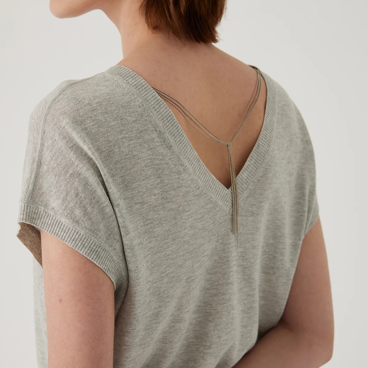 BG3511194  Ladies Clothes can be worn on both sides Summer Sweaters for Women Wool Silk Tops Women's Clothing Tshirt