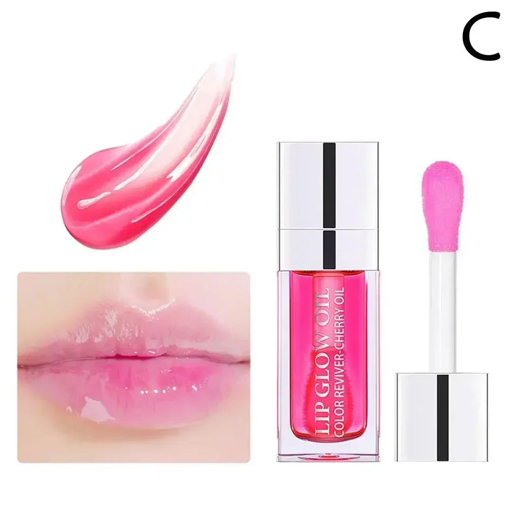 Lip Oil Gloss Lip Plumper Makeup Moisturizing NonSticky Sexy Water Glossy Glitter Primer Tint Lip Balm Care Cosmetics