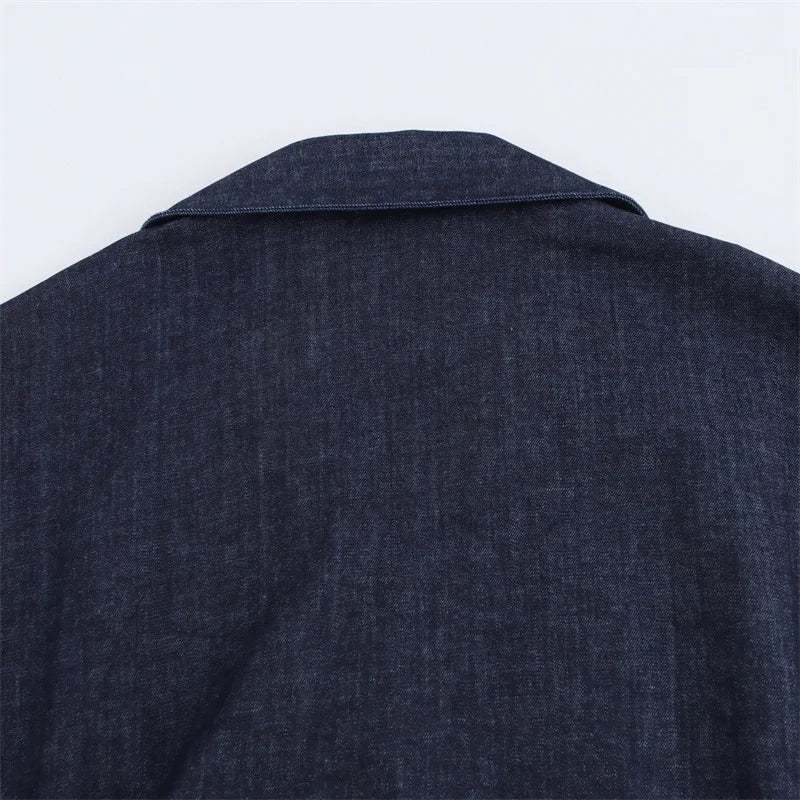 New Dresses 2025 Woman Fashion SummerSlim Denim Skirt Women's Clothing V-neck Tops