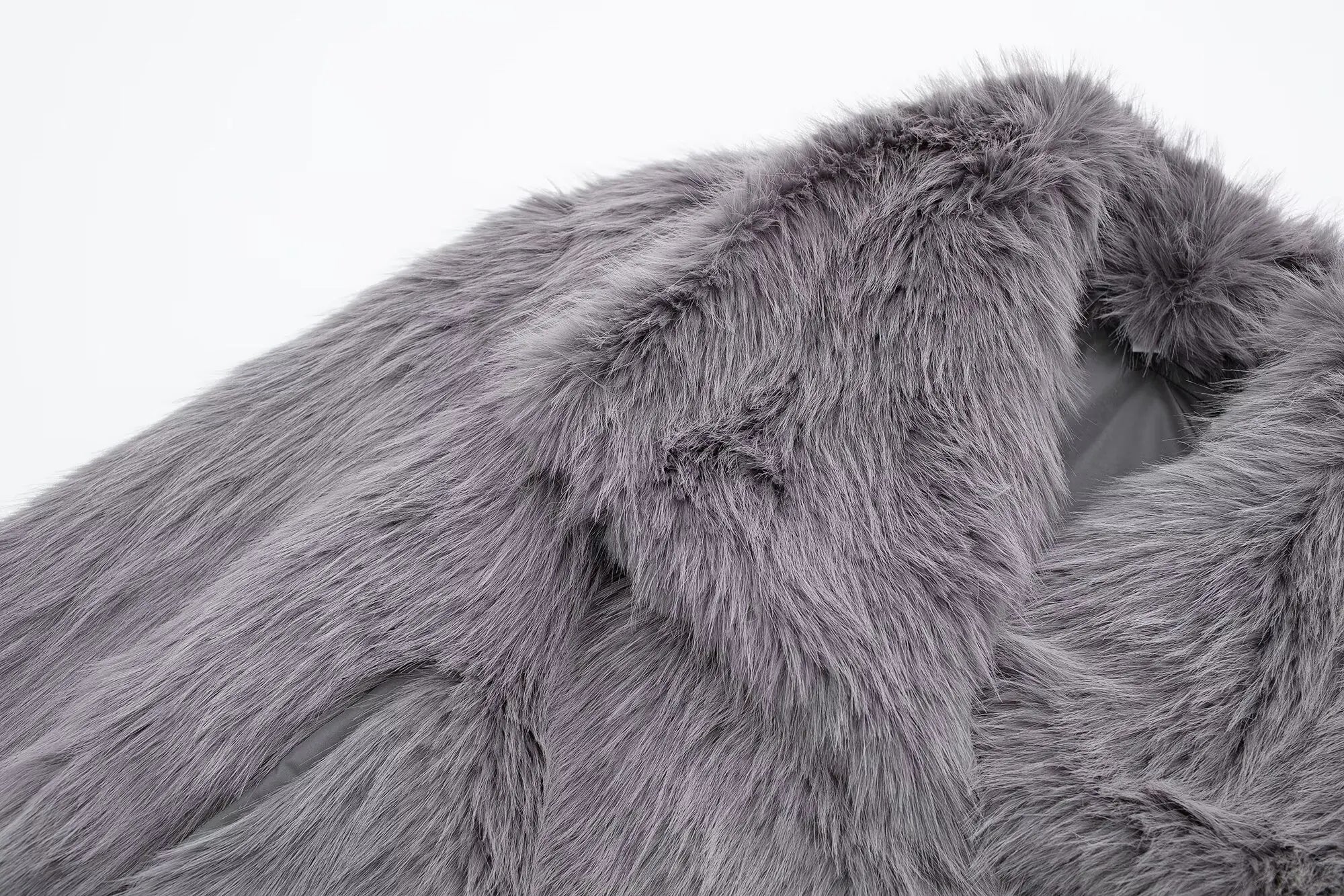 HH Winter Casual Women Solid Faux Fur Jackets 2024 Lapel Long Sleeve Patchwork Buttons Designer Coats Female Fashion Outwear