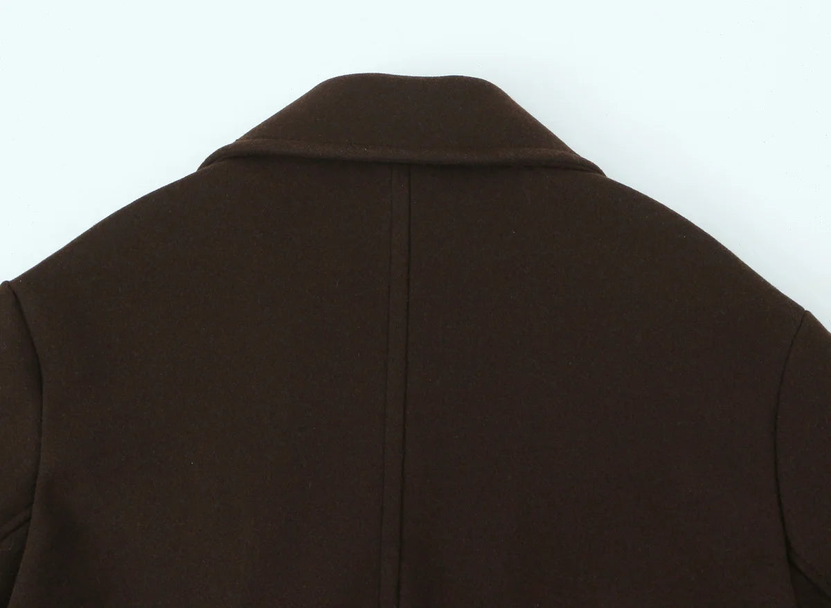 Women Winter Luxury Long Coats Solid Warm Soft Wool Long Coat Women High Street Loose Casual Double Breasted Overcoat 2025