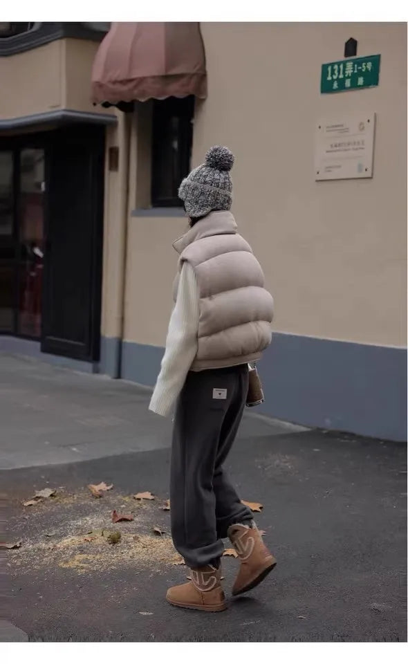 100% Cashmere sweater for women's autumn and winter loose and soft sweater wool knitted sweater round neck base layer