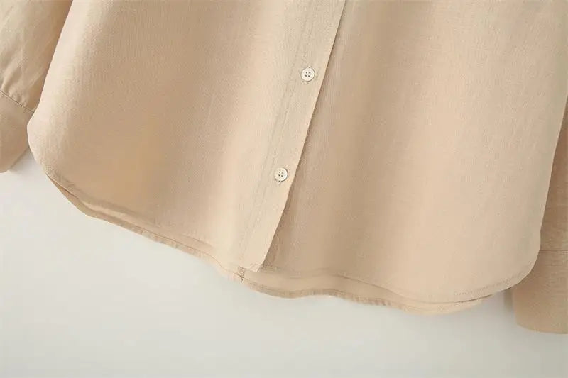 Shirts Spring Women's 2025 New Chic Loose Elegant Office Blouses Fashion Comfortable Long-Sleeved Street Youth Shirt Tops