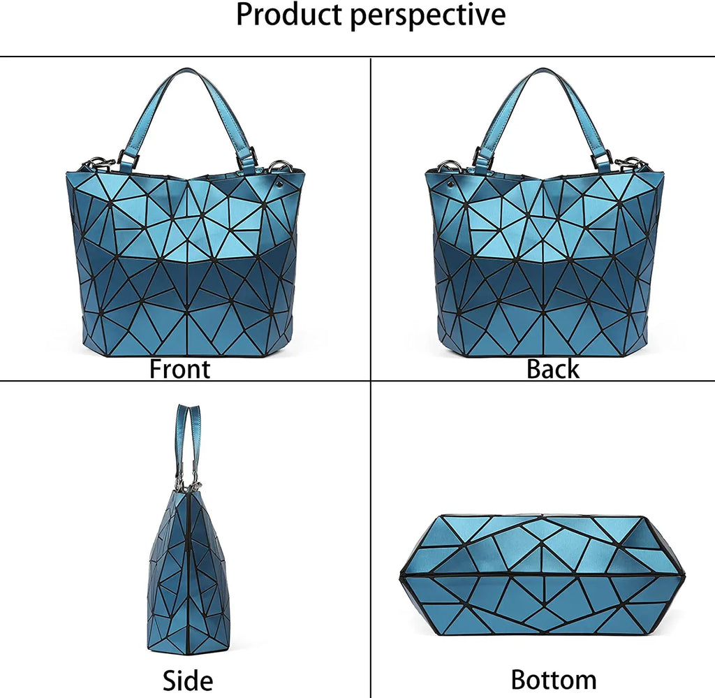 Handbags Bags For Women 2025 Designer Luxury Tote Bucket Bag Fashion Geometric Crossbody Shoulder Messenger Hand Bag Silver