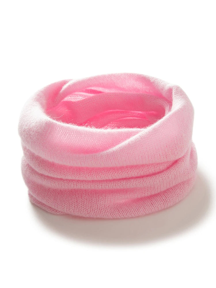 Women 100% Cashmere Bottom Price Tube Scarf Light Chimney Scarf Neck Gaiter Warmer Cowl Collar Loop Soft Knit Accessories Kids