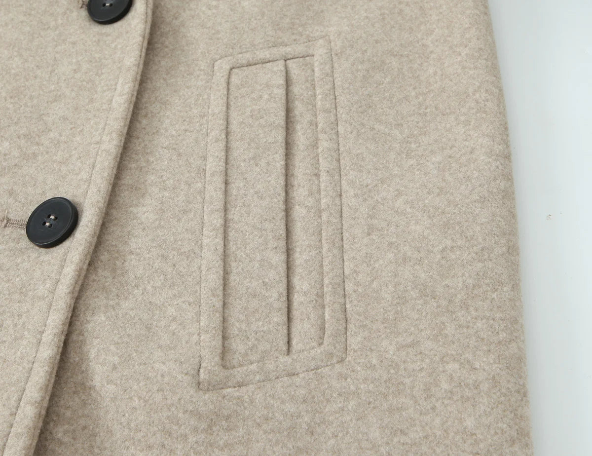 Women Winter Luxury Long Coats Solid Warm Soft Wool Long Coat Women High Street Loose Casual Double Breasted Overcoat 2025