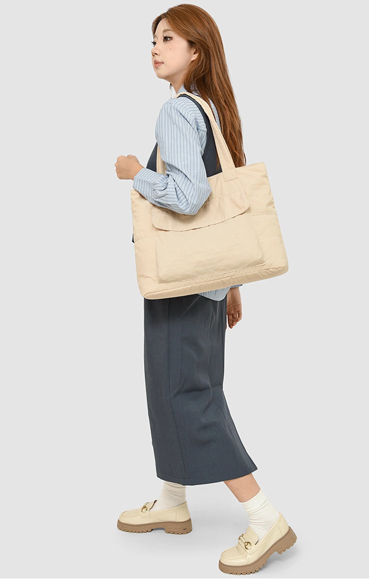 Women's Fashion Shoulder Bag Class Large Capacity Student Tote Bag New Canvas Commuter Handbag Carrying Bags cabas eco bag