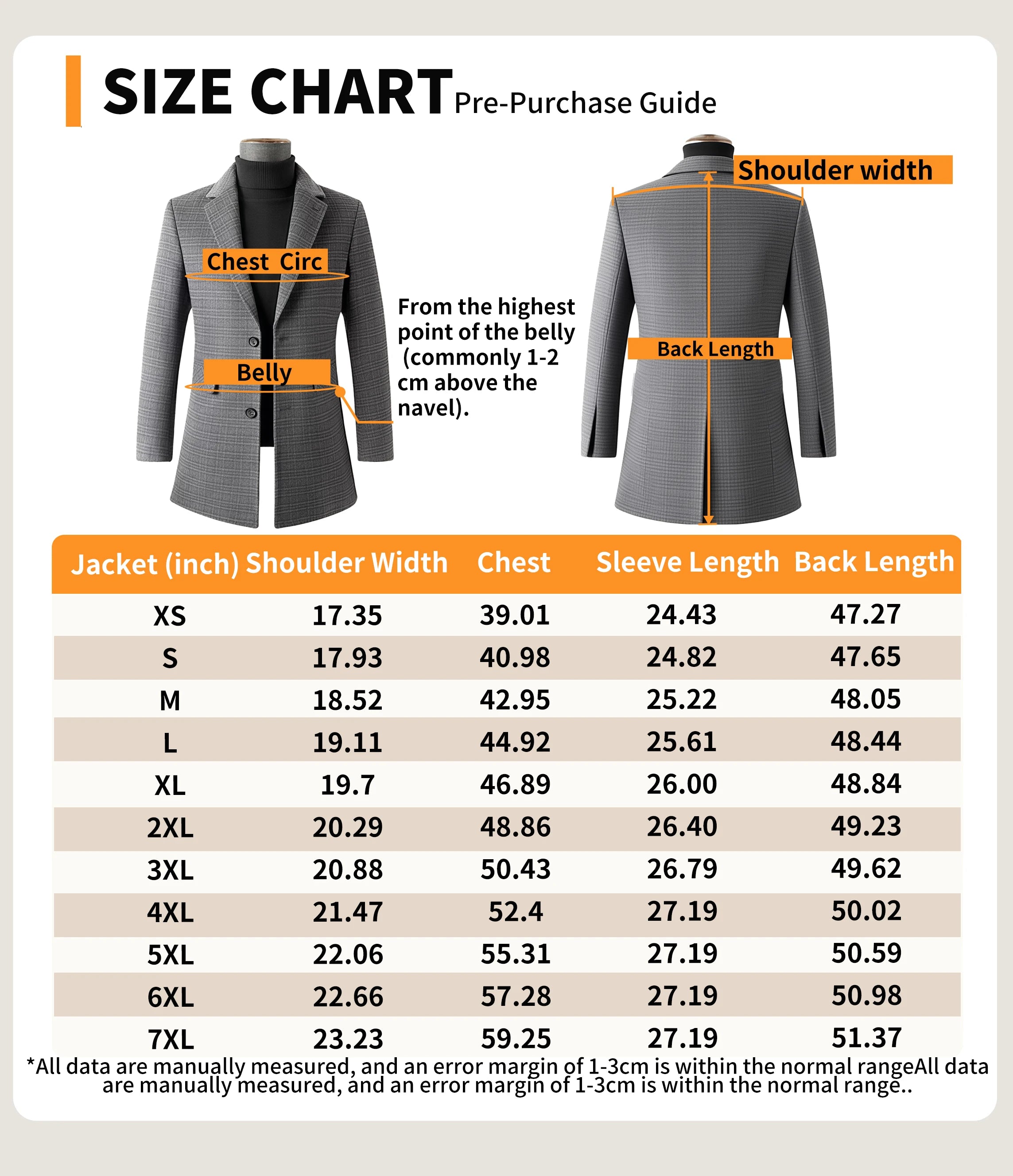 High-end Men's Double-breasted Wool Coat Fashionable Long Wool Knee-length Casual Suit Jacket for Men Peak Lapel Customized Coat