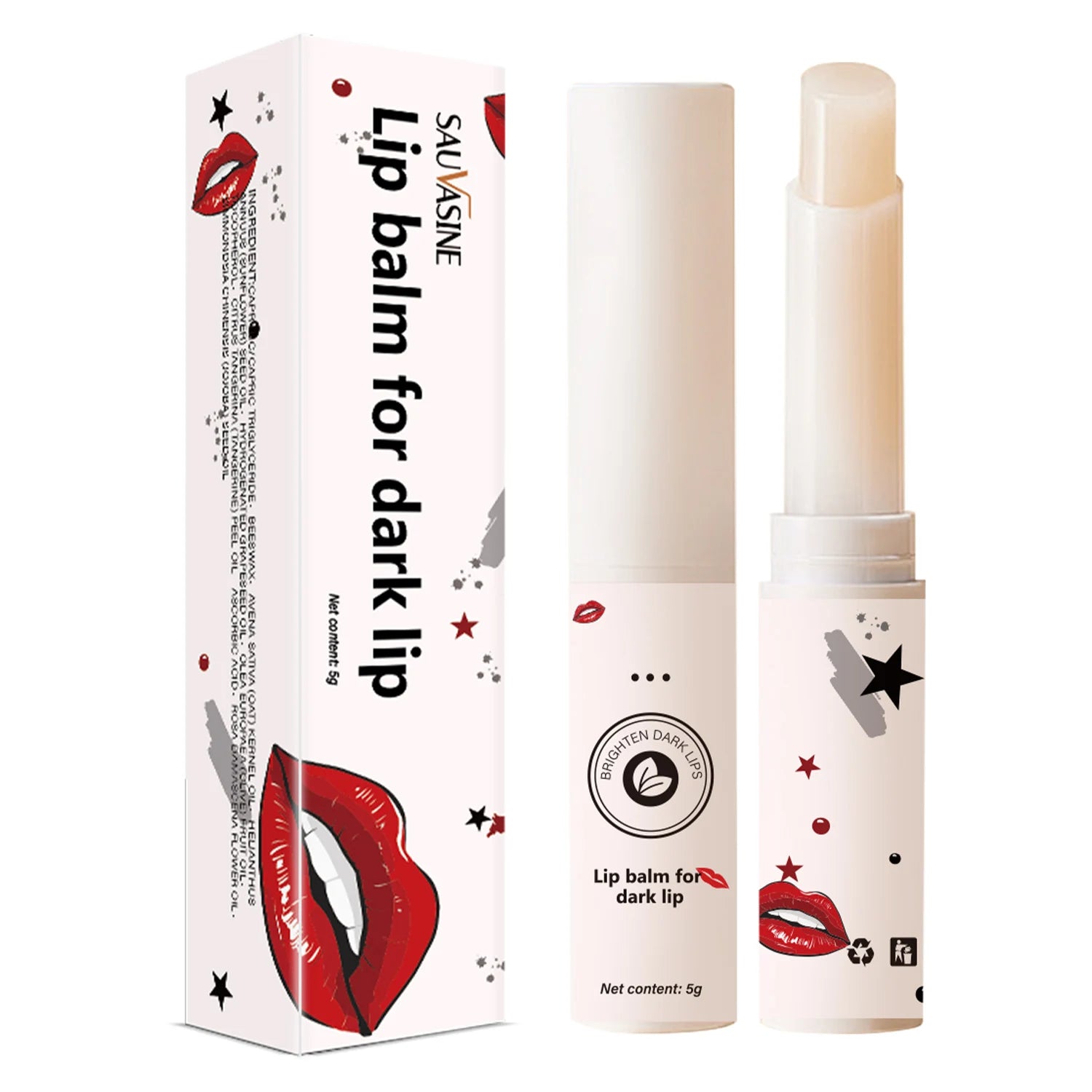 Lip Balm Moisturizing Lipstick For Dry Lips Reduce Lip Lines Makeup Nourishing Repair Brighten Exfoliation Lipbalm Lip Care