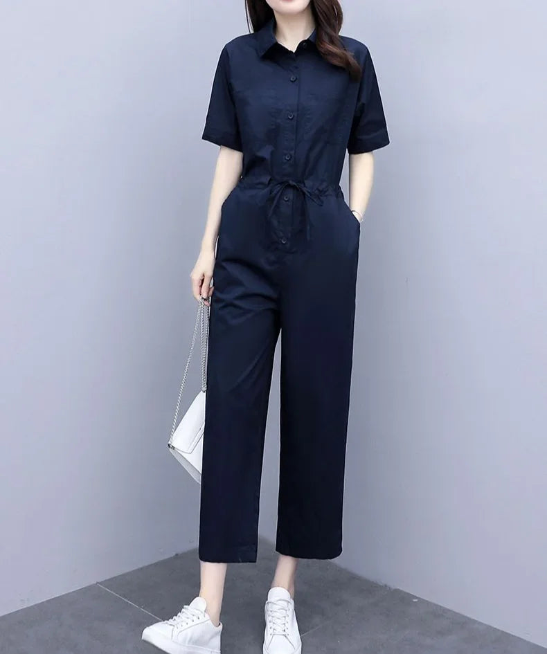 Trousers Woman Summer 2025 Top and Pant Sets for Women 2 Pieces Draw String Comfortable Outfit Cheap Casual Elegant Aesthetic D