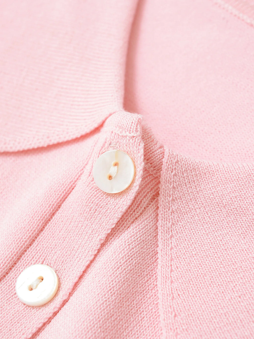 Women's Knitted Cropped Shirt Lapel Single-breasted Pocket Solid Color Elastic Hem Blouse Spring Summer New Female Chic Top