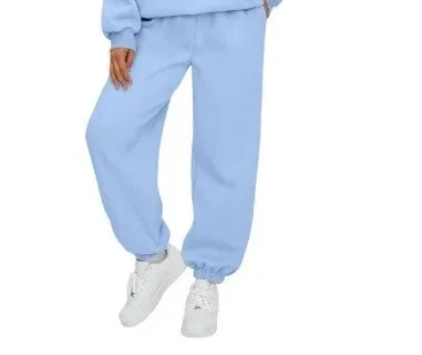 High Waist Casual Sporty Women's Pants Fashionable Home Wear Long Trousers Women's Loose Fit Sweatpants Versatile Trousers