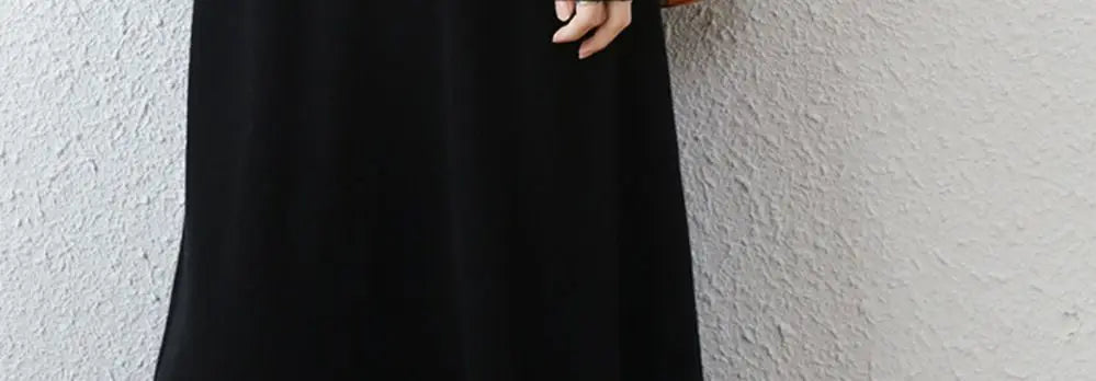 Wool Dress Long Cashmere Waist Over Knee Knit Sweater Skirt Elegant and Fashionable Women's Clothing in Autumn and Winter