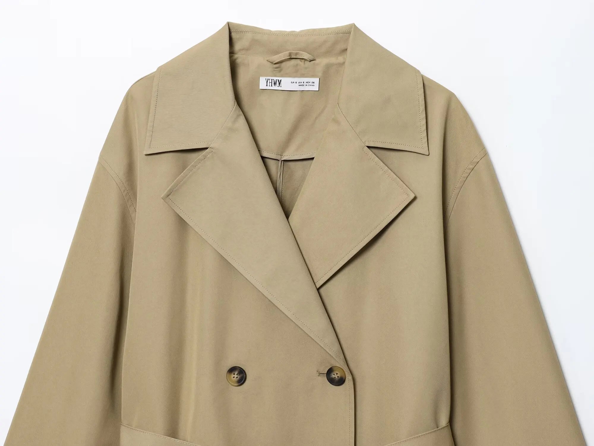 Womne Long Trench Coat With Belt Double Breasted Long Sleeve Lapel Collar Women's Windbreaker Female Outerwears