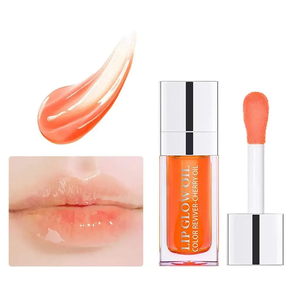 Lip Oil Gloss Lip Plumper Makeup Moisturizing NonSticky Sexy Water Glossy Glitter Primer Tint Lip Balm Care Cosmetics