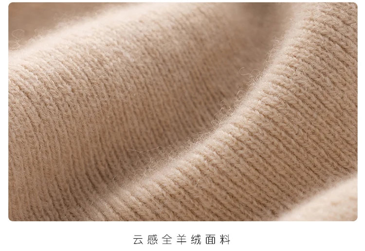 Cashmere Skirt Knitted Skirt Half Skirt, Double Pocket A-Line Skirt Skirts Plus Size Women Long Elegant Dress Women Clothing