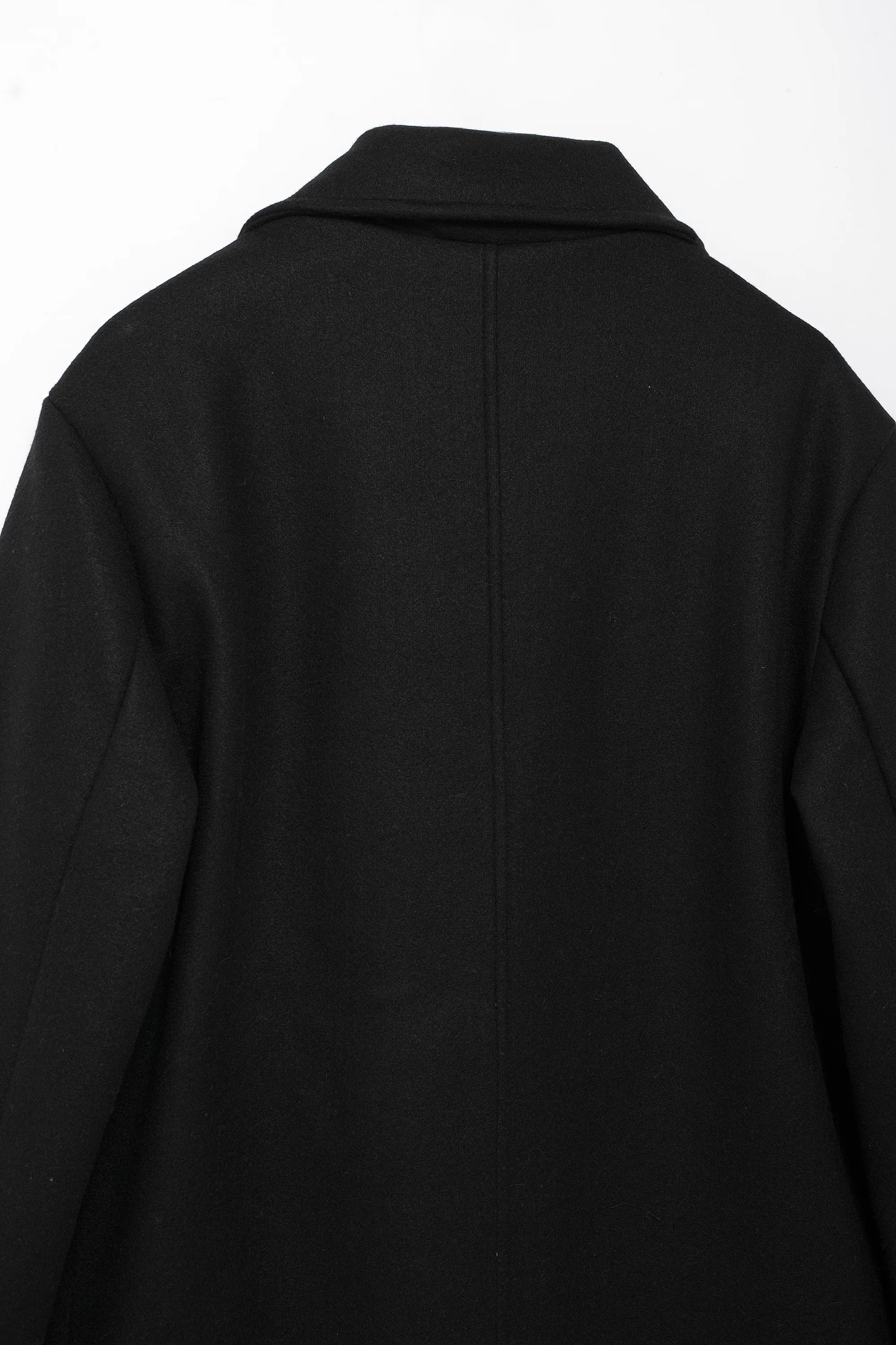 Winter Coat For Women 2024 Solid Lapel Double Breasted Long Cardigan Top Female Pokcet Streetwear Woman New In OuterCoat