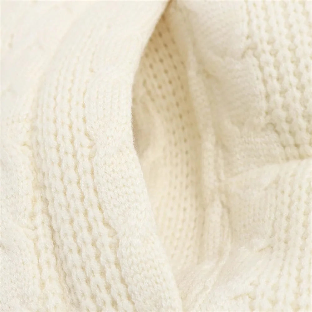 Women's High Collar Breadwear Cotton Clothes Knitted Thick Jacket Coat Autumn/Winter New Women's Clothing