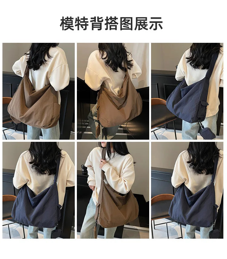 Women's Handbag Large Women Shoulder Shopper Bag Canvas Luxury Designer Cloth Tote Bags for Woman 2025 Trend Brands Big Female