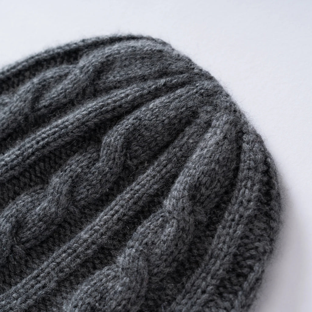 Cashmere Hat For Women/Men Winter New Thickened Fashion Solid Twisted Knitted Beanies Hats Casual Unisex Outdoor Soft Warm Caps