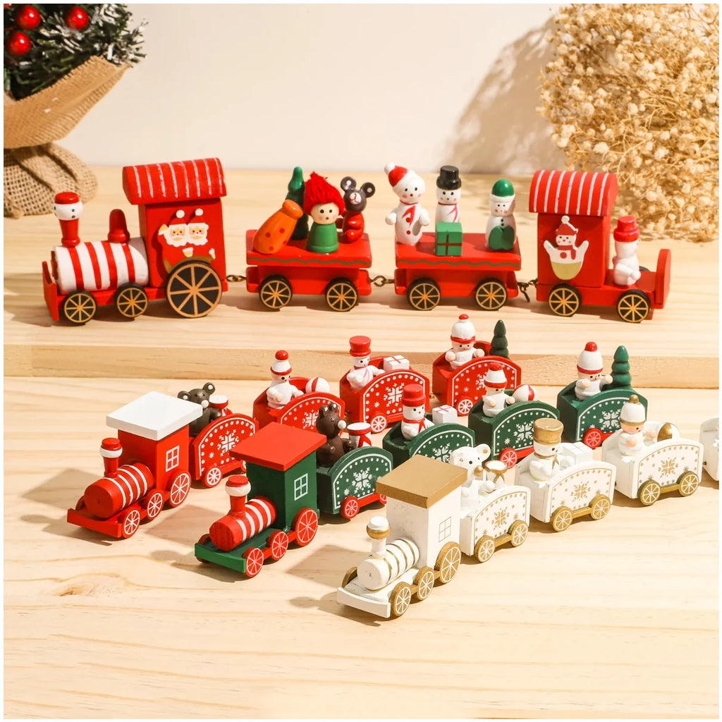 Christmas Train Merry Christmas Decorations For Home 2025 Cristmas Ornament Xmas Navidad Noel Gifts Happy New Year 2026 Gifts