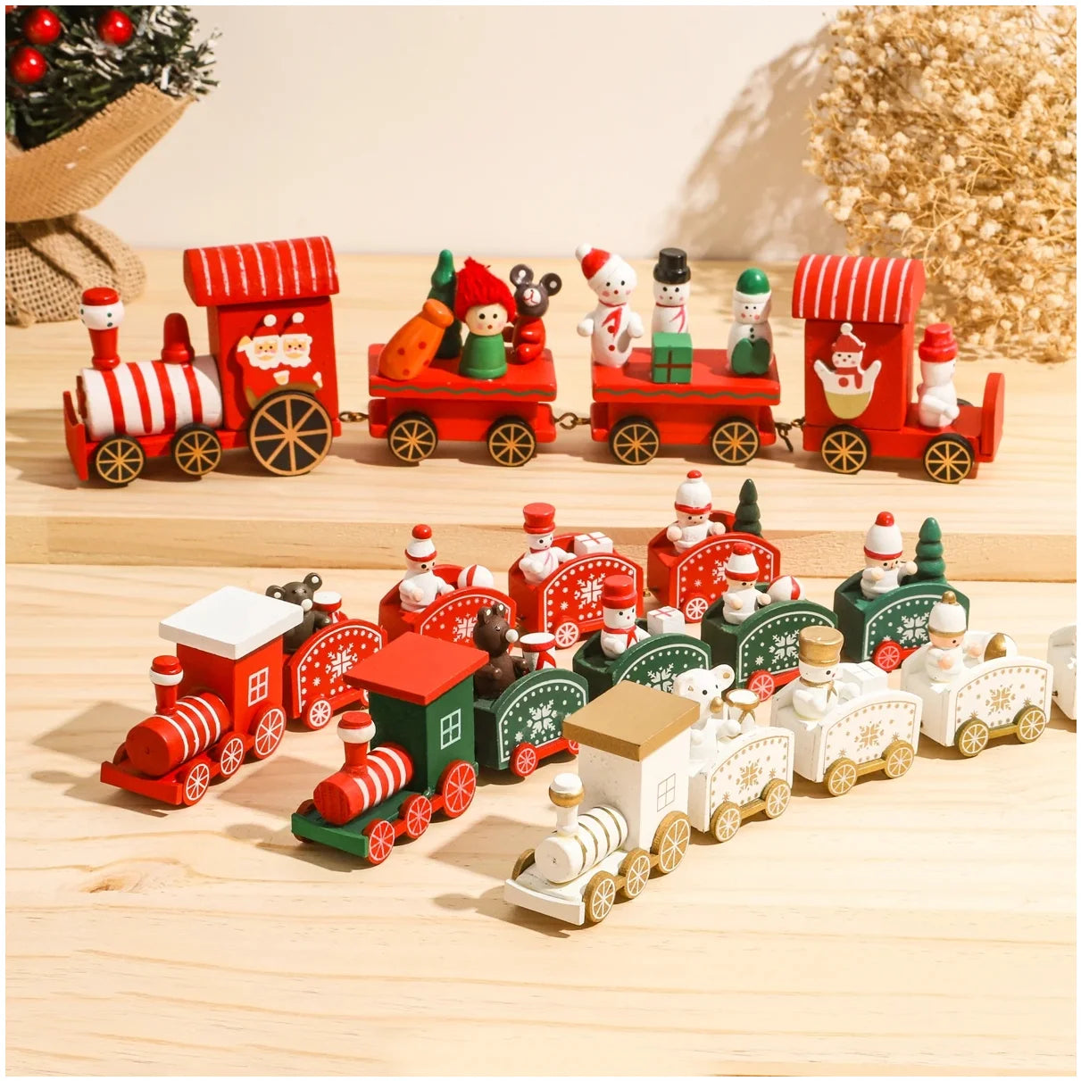 Christmas Train Merry Christmas Decorations For Home 2025 Cristmas Ornament Xmas Navidad Noel Gifts Happy New Year 2026 Gifts