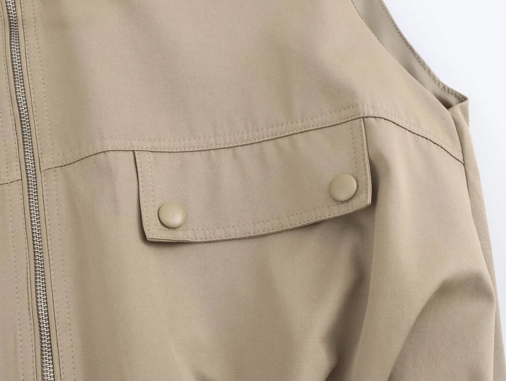 ZAJIA 2025 Spring New Women's Clothing European and American Style French Fashion Design Loose Vest Top