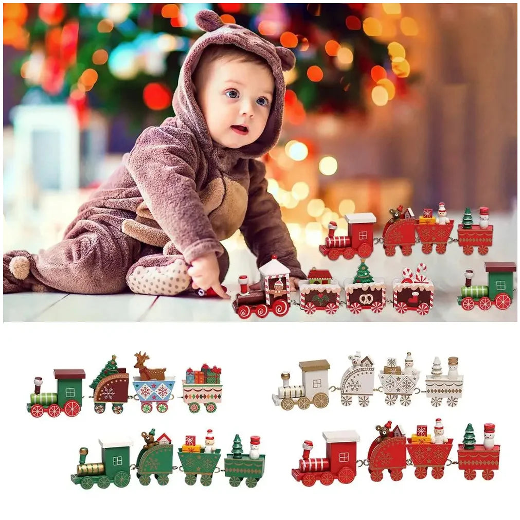 Christmas Train Merry Christmas Decorations For Home 2025 Cristmas Ornament Xmas Navidad Noel Gifts Happy New Year 2026 Gifts