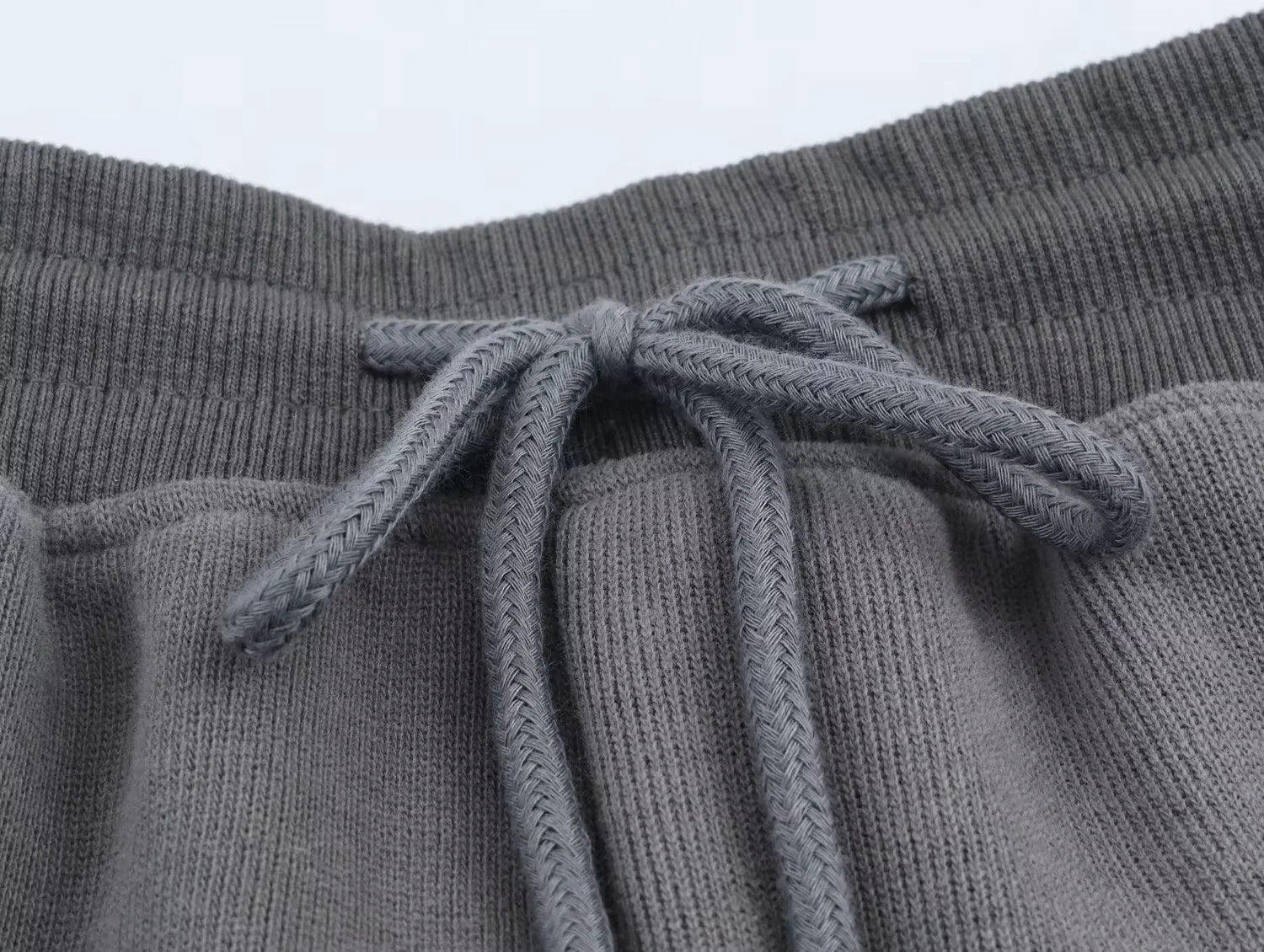 2025 Winter New Women's Clothing: Versatile Casual Fashion Simple Ribbed Soft Hooded Sweatshirt + Straight Leg Pants