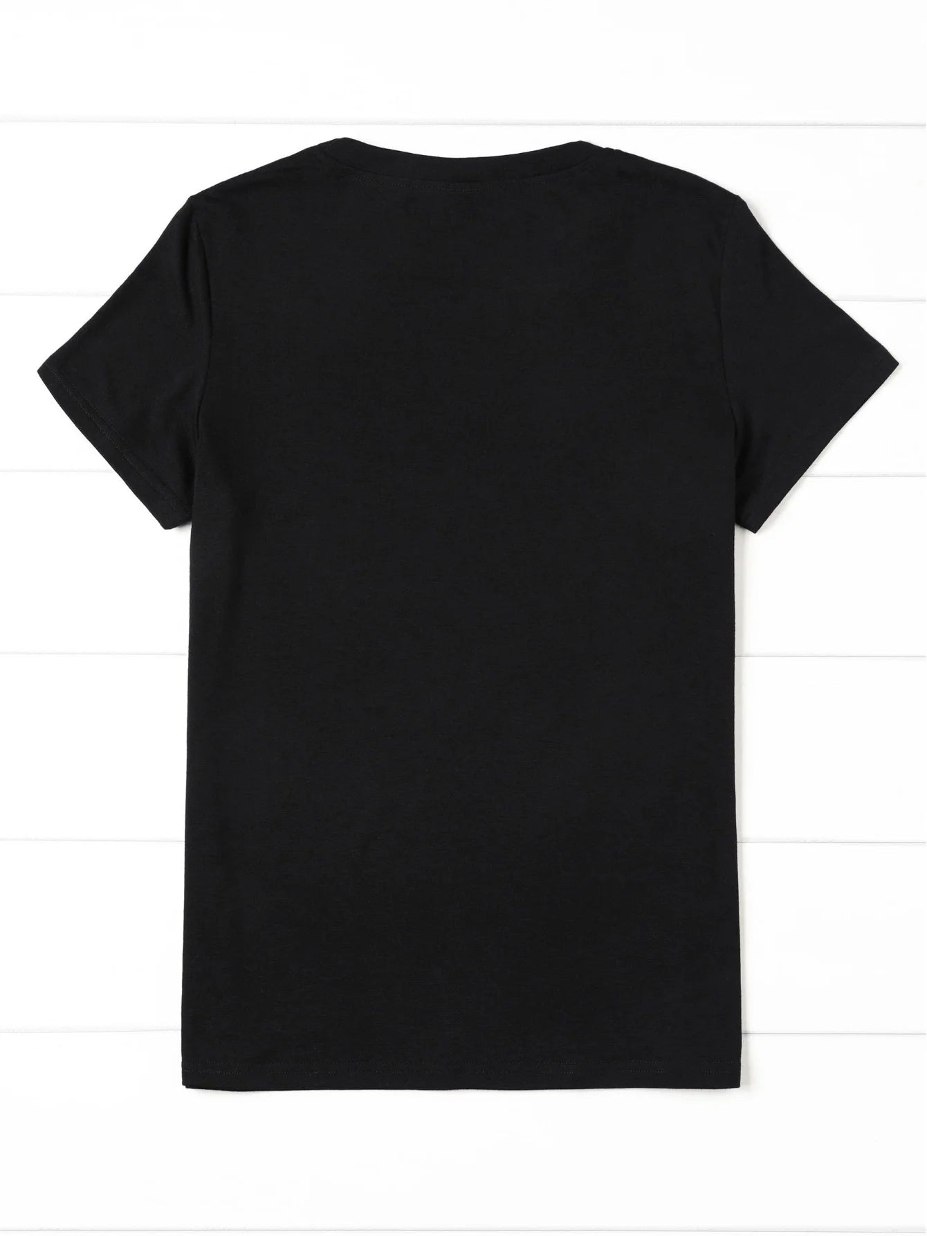 Women's fashion temperament solid color, crew neck, short sleeves, casual commuting T-shirt