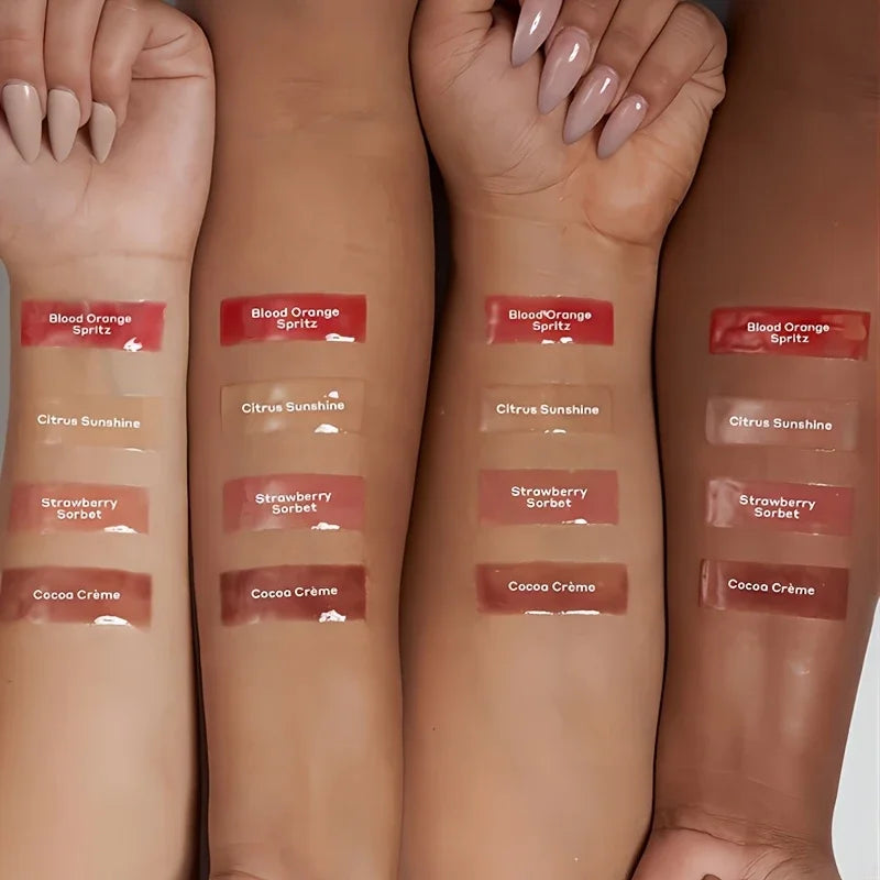 Winter moisturizing lip color lipstick,liquid lipstick moisturizing polypeptide pudding, Plumping Hydrating Lip Gloss Cosmetics