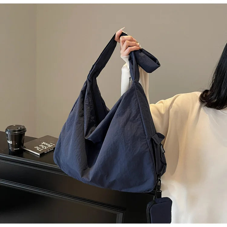 Women's Handbag Large Women Shoulder Shopper Bag Canvas Luxury Designer Cloth Tote Bags for Woman 2025 Trend Brands Big Female