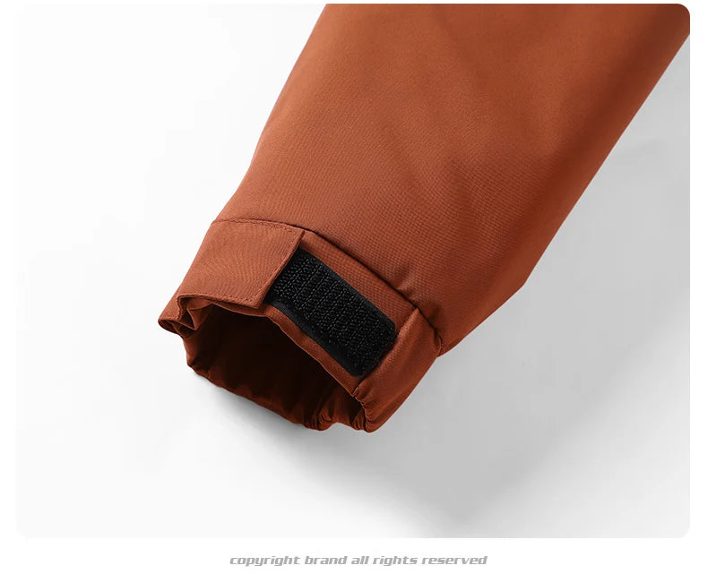 Men's Fishing Jacket  Mountain Climbing Coat Men Thickened Hooded Coat New Winter Loose Men Simple and Fashionable Work Jacket