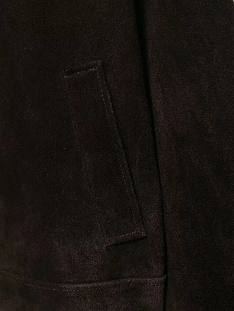 Autumn and winter lapel jacket short faux fur women's vintage casual top