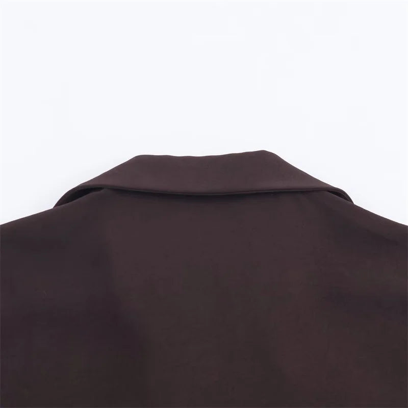 Women's Dress 2025 New Shirt-Style Design with Belt Mid-Length Skirt Women's Fashion Casual Long Dress