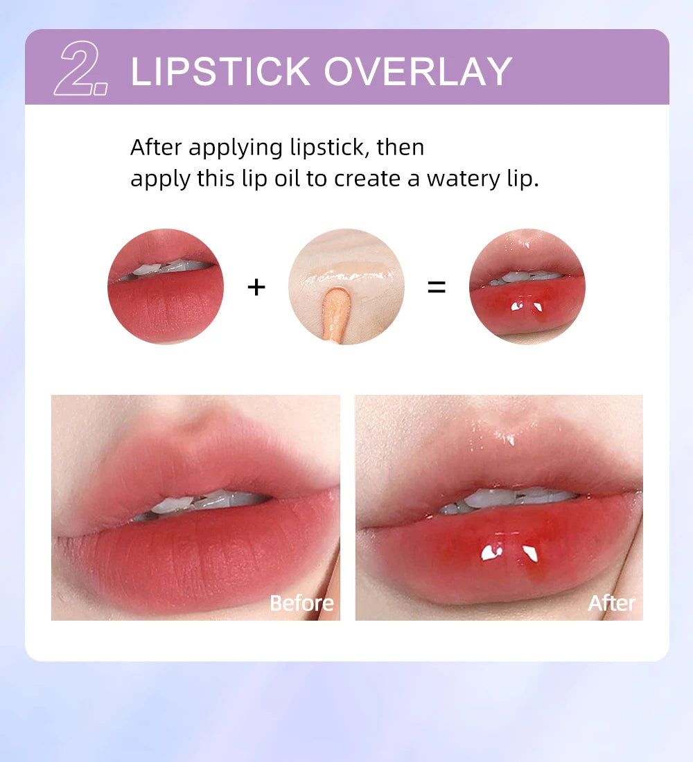 Plump Lip Glow oil Lip Care Oil Plumping Lip Gloss Non-Sticky Formula lip oil moisturizing Lipstick Hydrating Polished lips oil