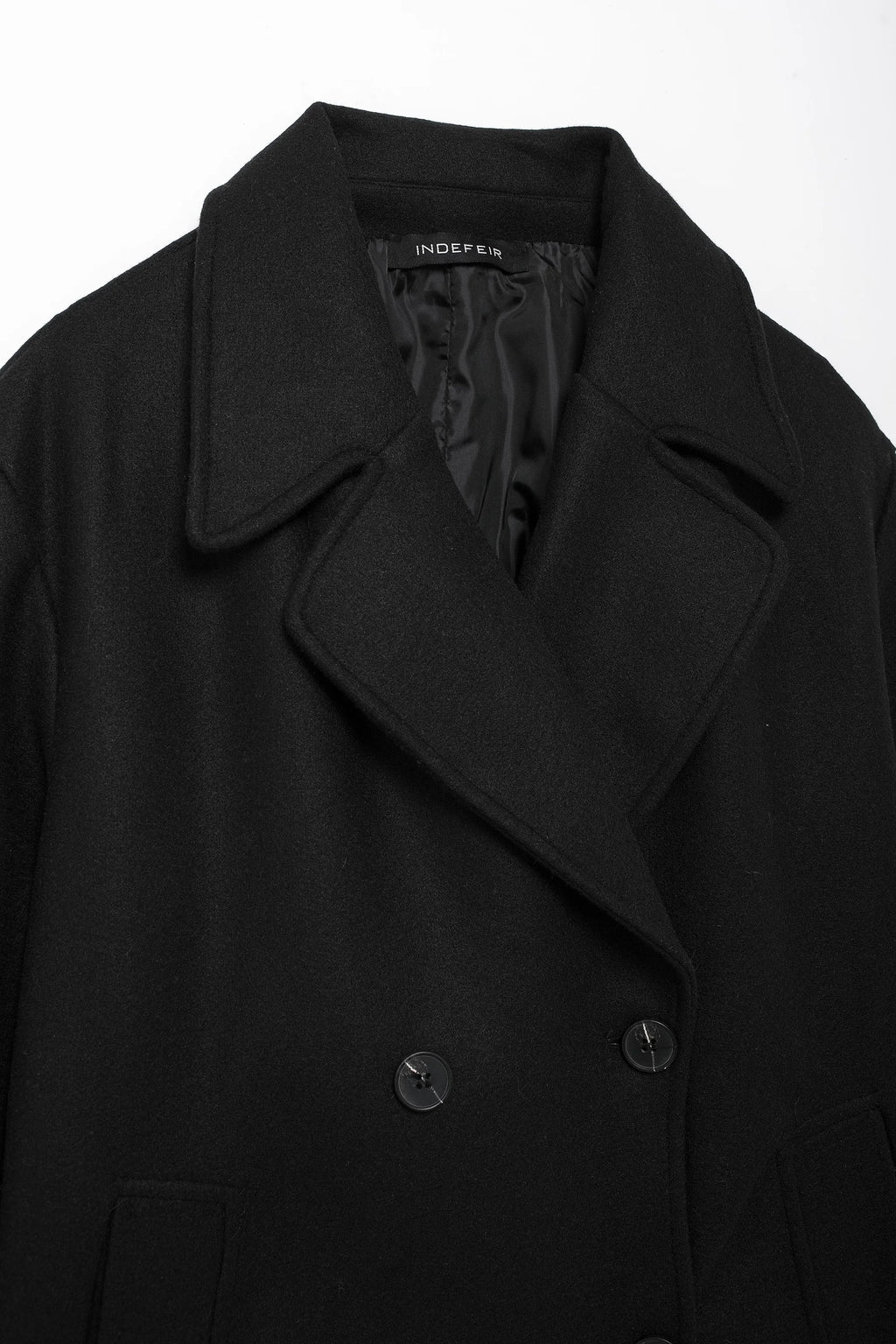 Winter Coat For Women 2024 Solid Lapel Double Breasted Long Cardigan Top Female Pokcet Streetwear Woman New In OuterCoat