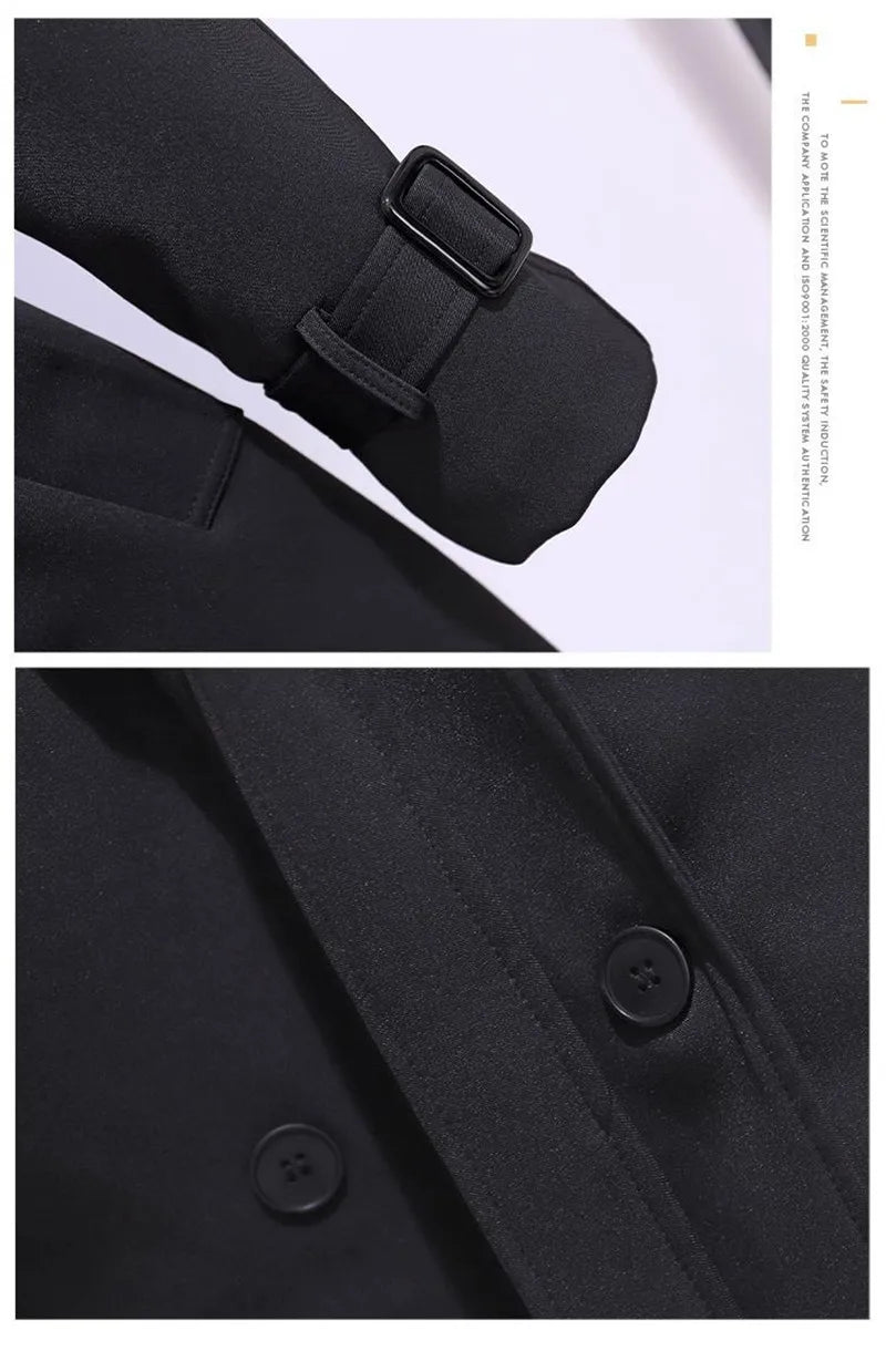 Trench Coat Women's Suit Collar Coat 2025 New Spring Autumn Female Long Jacket Waist Temperament Popular Windbreaker Overcoat